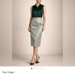 Kay Unger Sage Pencil Skirt